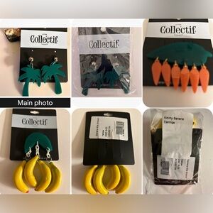 Lot Collectif NWT 3 Pc Resell NWT: Palms, Carrots, Bananas